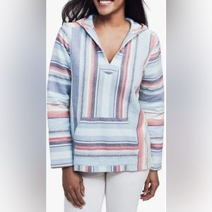 Faherty Baja Poncho Hoodie XS with Kangaroo Pocket